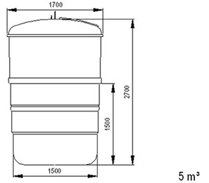 5000 LT Yarı Yeraltı Çöp Konteyneri