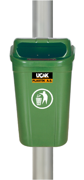 60 Litre Direk Tipi Çöp Kutusu